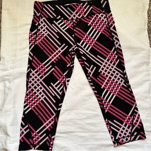 Tommy Hilfiger Women's Leggings with Pink and Black Pattern